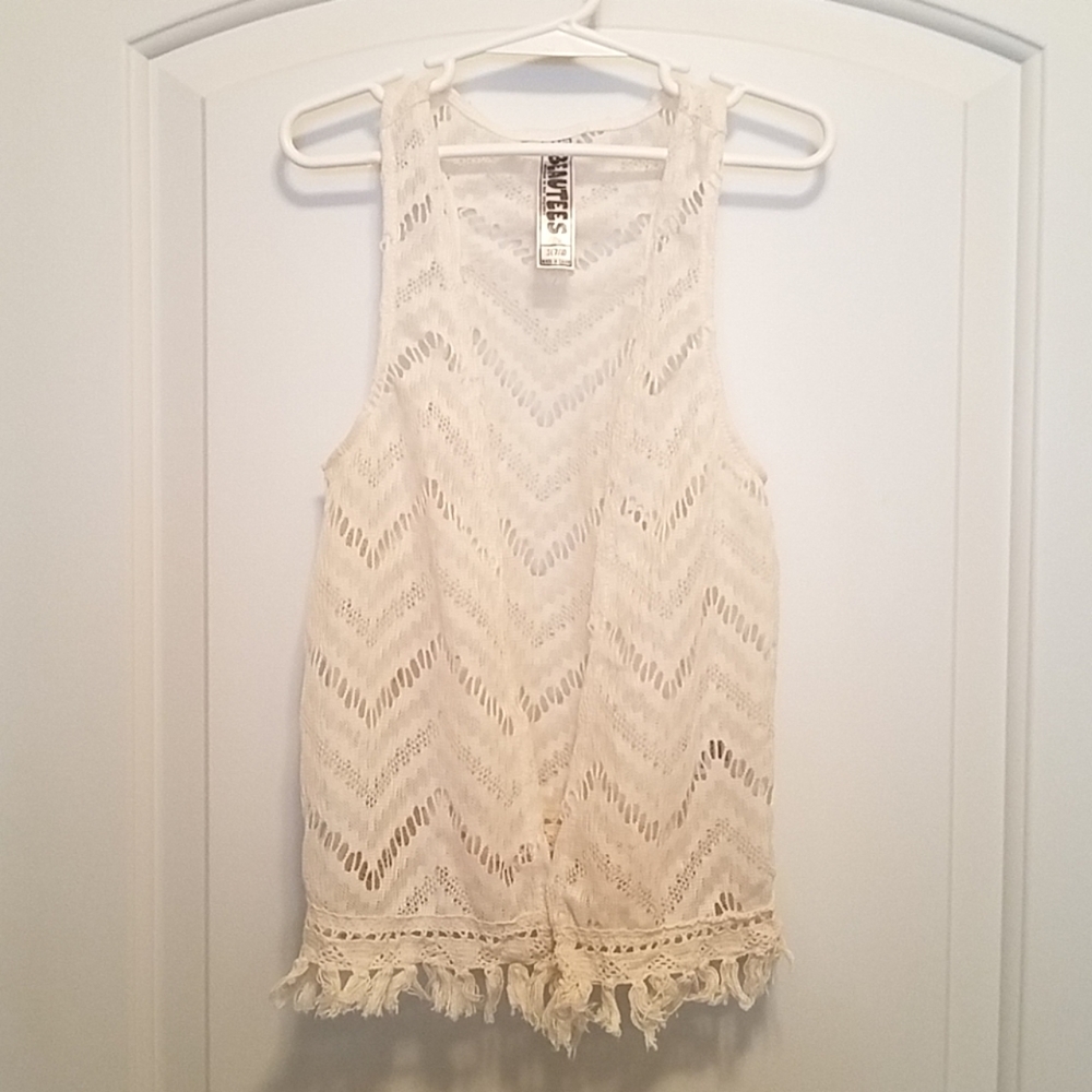 *5/$20* Beautees Boho Cream Vest